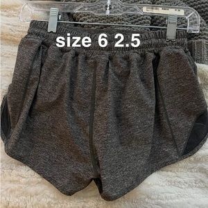 Gray Heathered Lululemon Shorts Hotty Hot 2.5